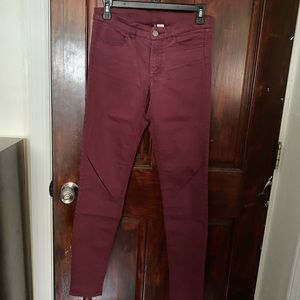 Burgundy H&M Jeans